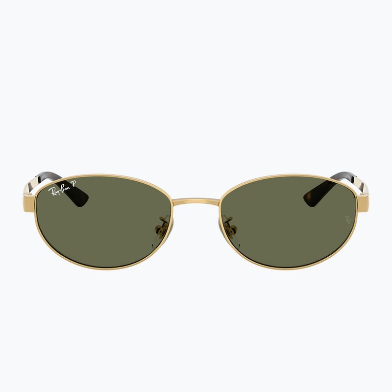 Occhiali da sole Ray-Ban RB3774D arista gold/dark green polarized 2