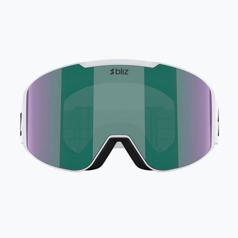 Maschera da sci Bliz G004 matte white/brown/green multi 2