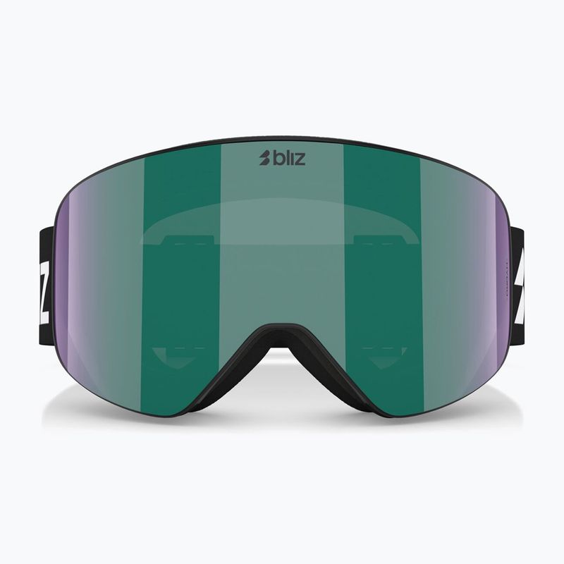 Maschera da sci Bliz Flow matte black/brown/green multi 2
