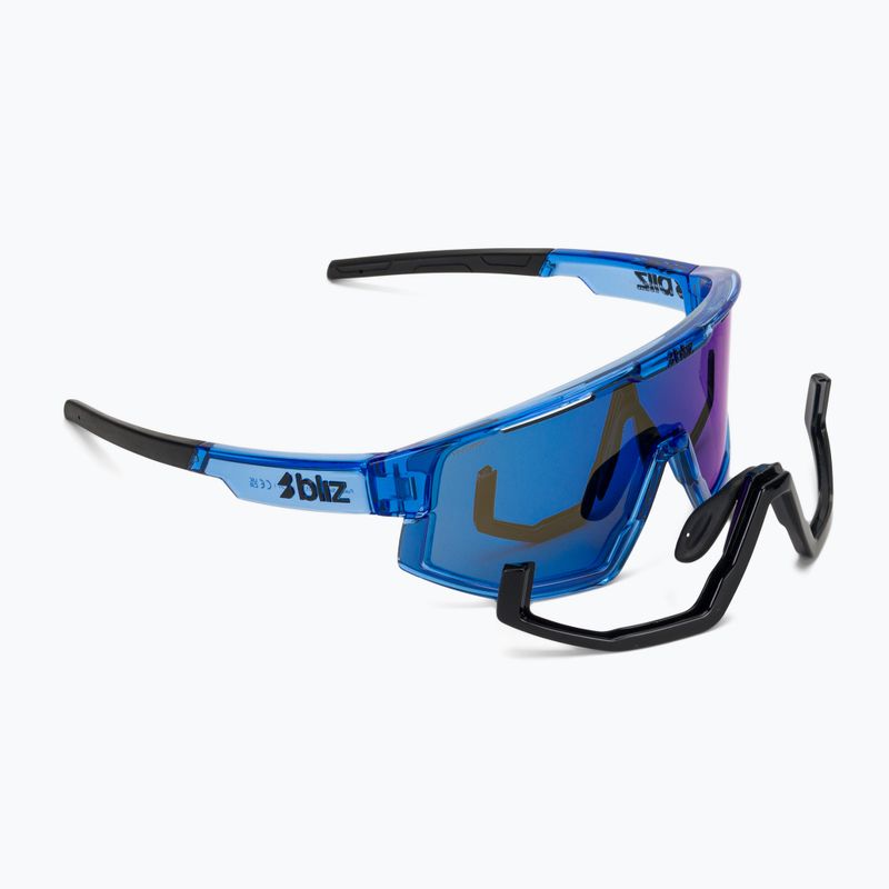 Occhiali da sole Bliz Fusion Small transparent blue/smoke blue multi
