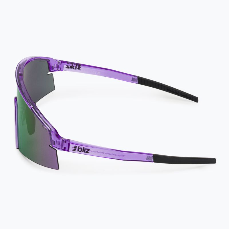 Occhiali da sole Bliz P006 transparent purple/smoke purple mirror 4