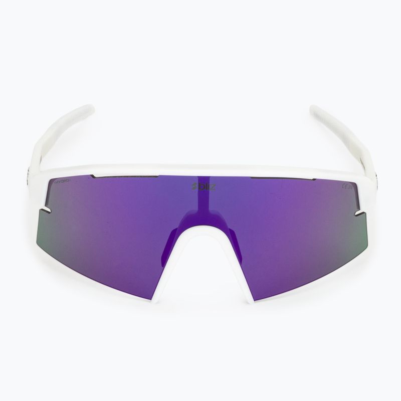 Occhiali da sole Bliz P006S matte white/smoke purple mirror 3