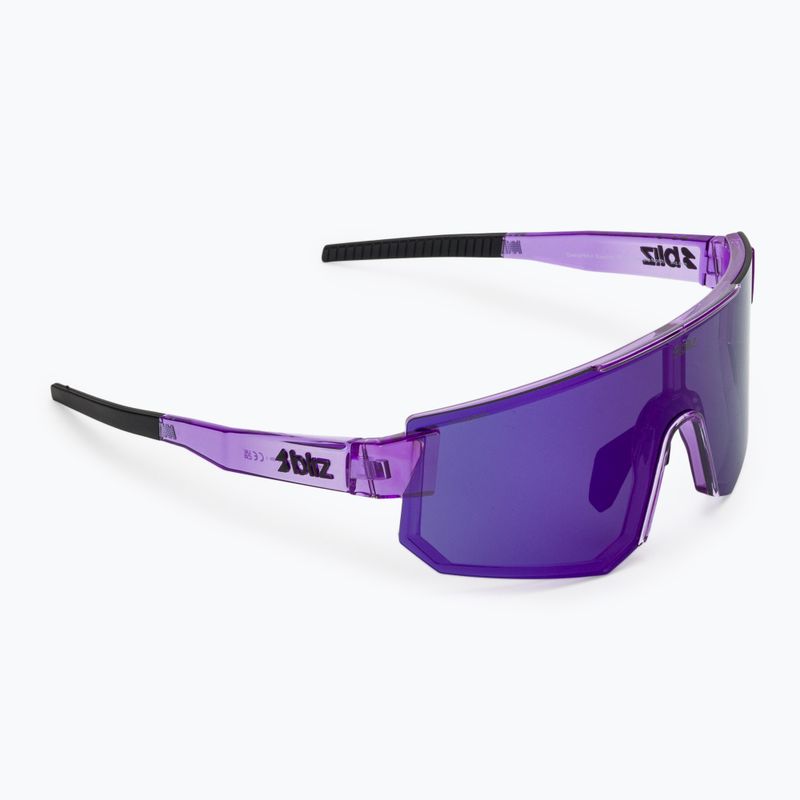 Occhiali da sole Bliz P005 transparent purple/smoke purple mirror