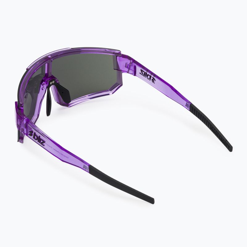 Occhiali da sole Bliz P005 transparent purple/smoke purple mirror 2