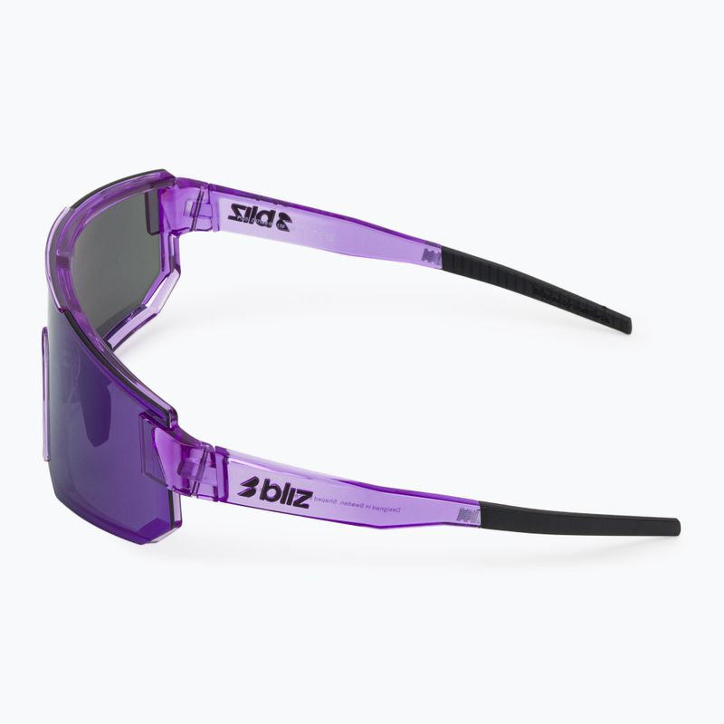 Occhiali da sole Bliz P005 transparent purple/smoke purple mirror 4