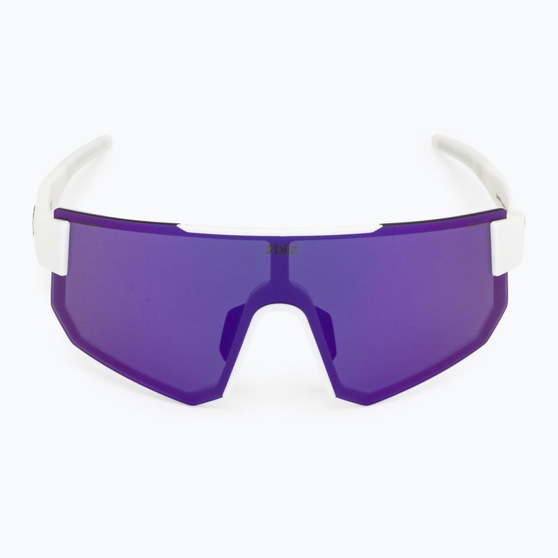 Occhiali da sole Bliz P005S matte white/smoke purple mirror 3