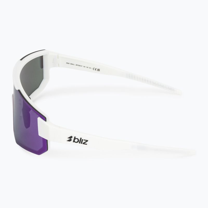 Occhiali da sole Bliz P005S matte white/smoke purple mirror 4