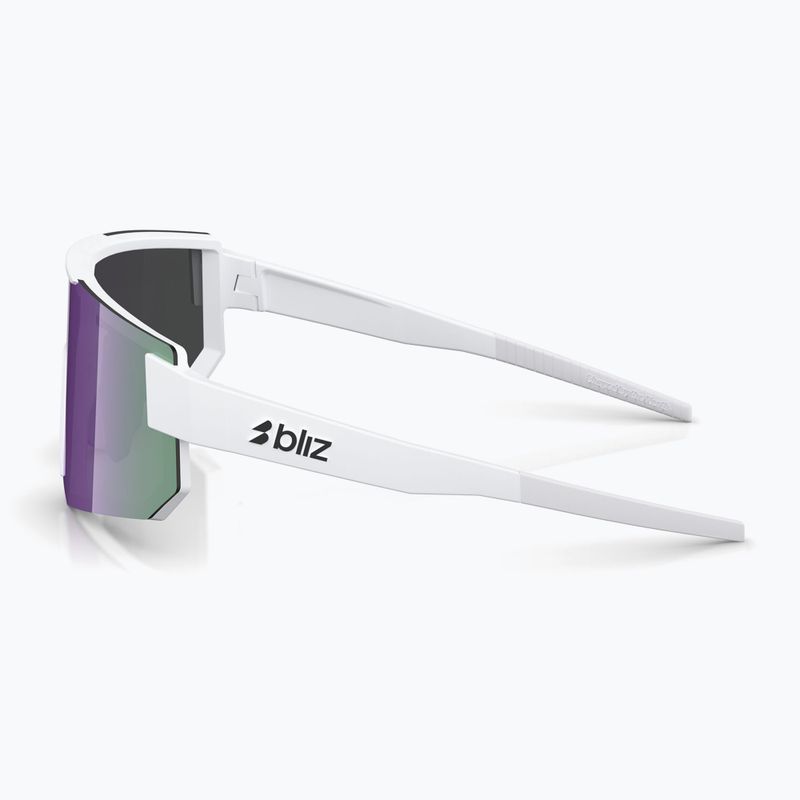 Occhiali da sole Bliz P005S matte white/smoke purple mirror 5