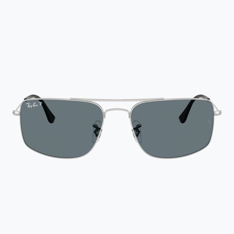 Occhiali da sole Ray-Ban Explorer III silver/dark blue polarized 2