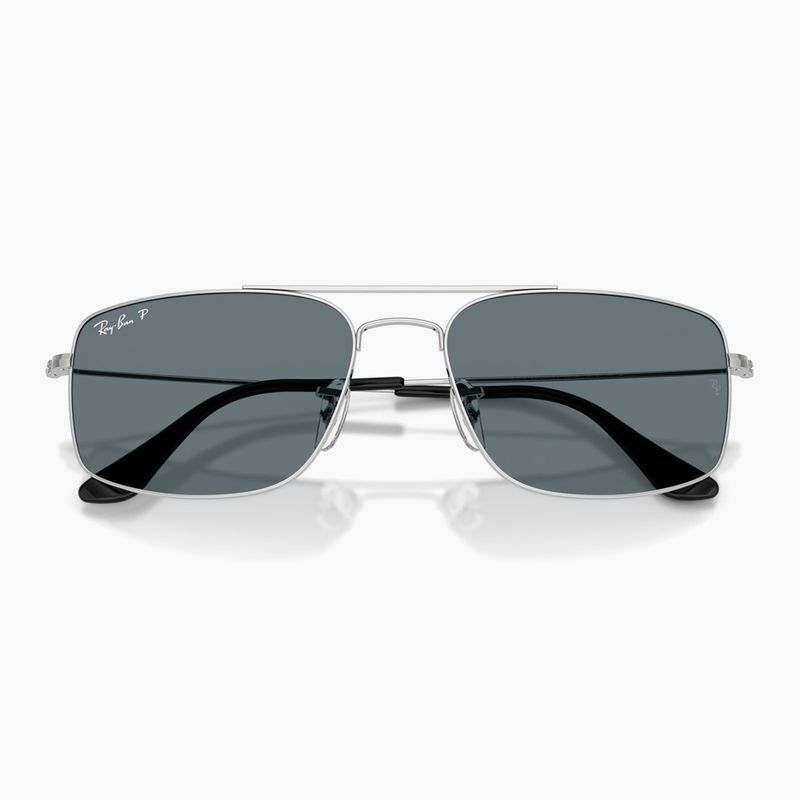 Occhiali da sole Ray-Ban Explorer III silver/dark blue polarized 3