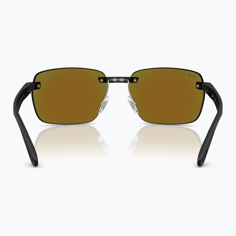 Occhiali da sole Ray-Ban RB4470 Polarized+ Lenses matte sand black/green chromance 5