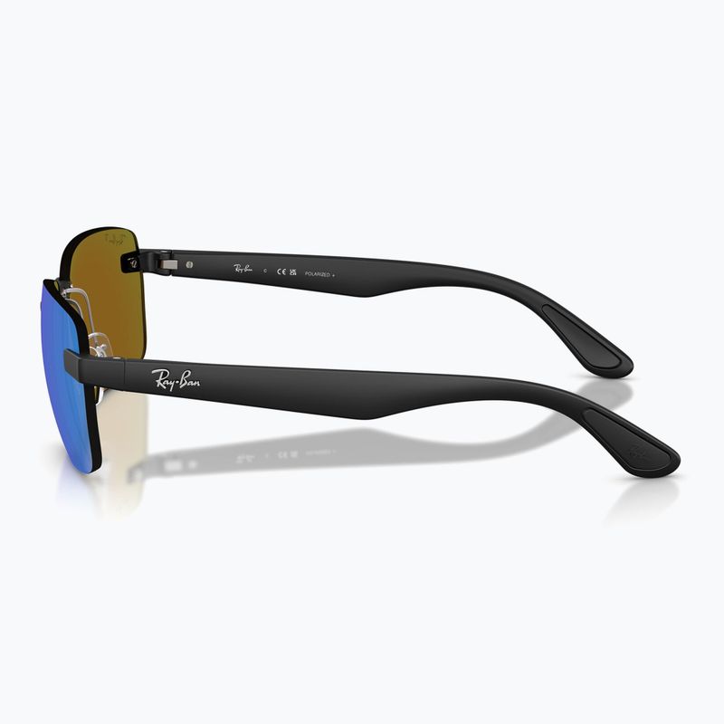 Occhiali da sole Ray-Ban RB4470 Polarized+ Lenses matte sand black/green chromance 6