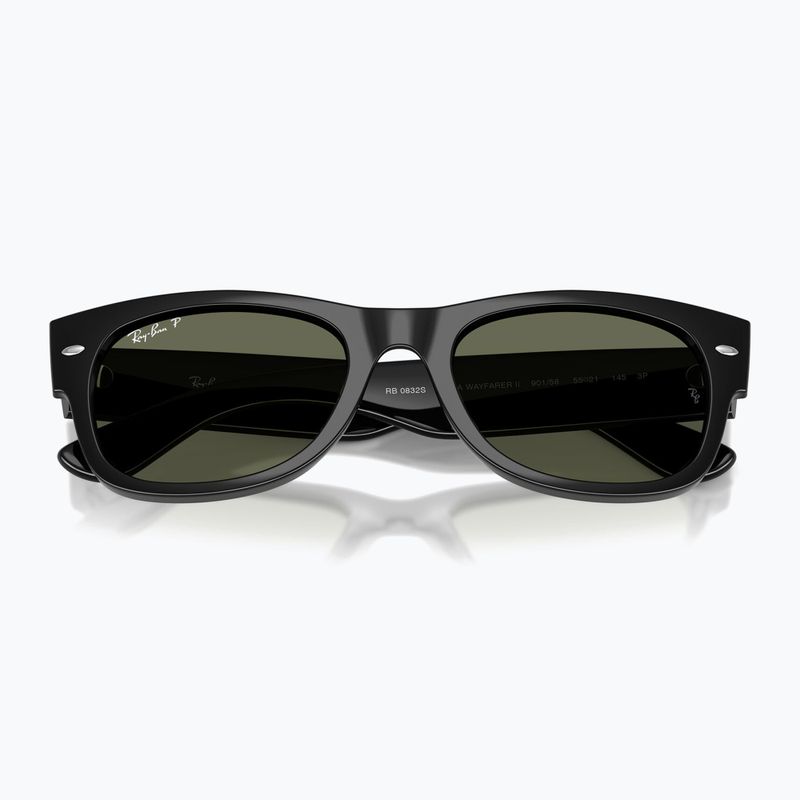 Occhiali da sole Ray-Ban Mega Wayfarer II black/green 3