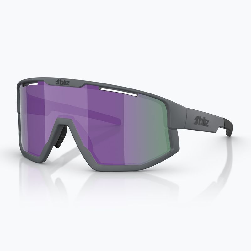 Occhiali da sole Bliz Fusion matte grey/smoke purple multi