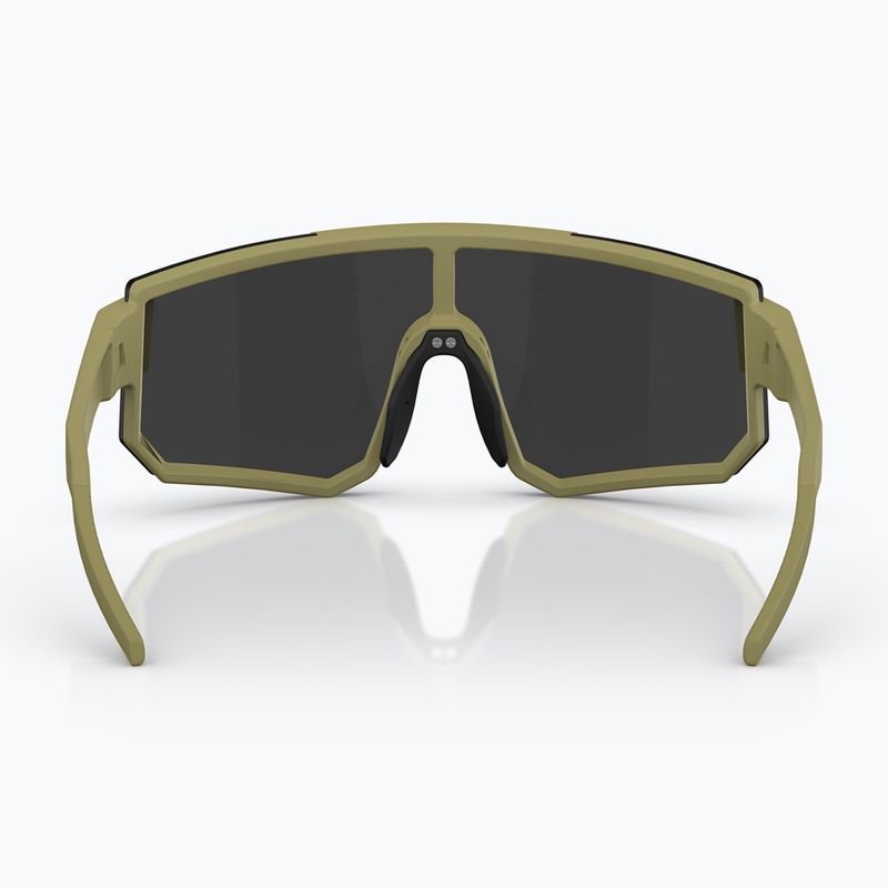 Occhiali da sole Bliz P005 matte amber green/smoke silver mirror 4