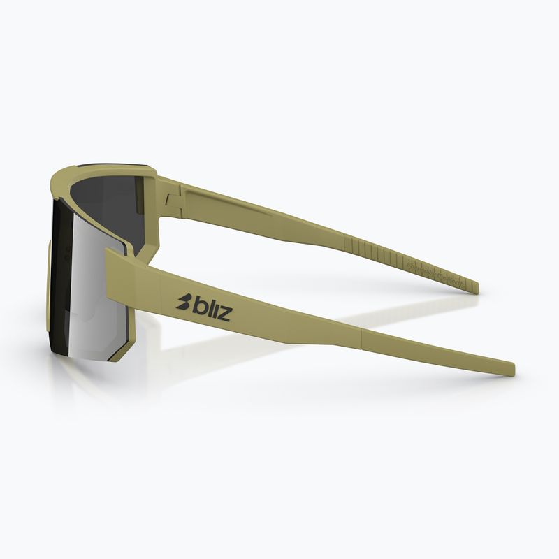 Occhiali da sole Bliz P005 matte amber green/smoke silver mirror 5
