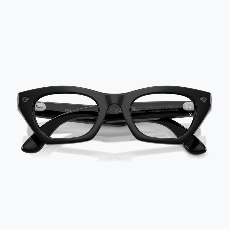 Occhiali con telecamera Ray-Ban Meta Zena shiny black/clear 3