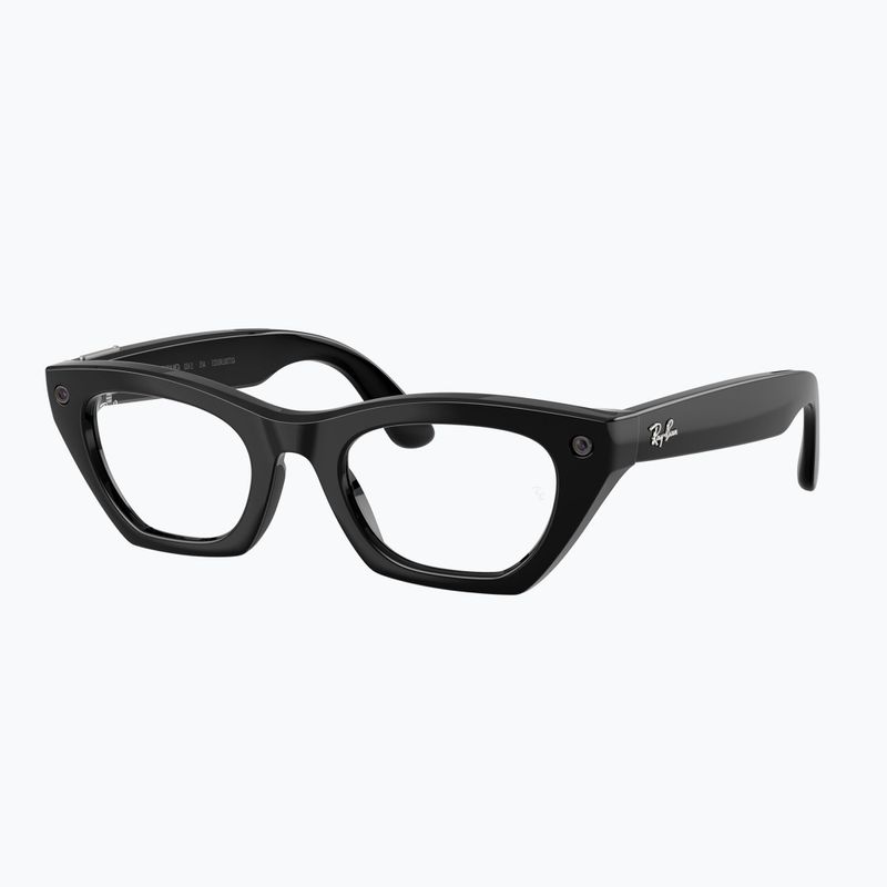 Occhiali con telecamera Ray-Ban Meta Zena shiny black/clear 5