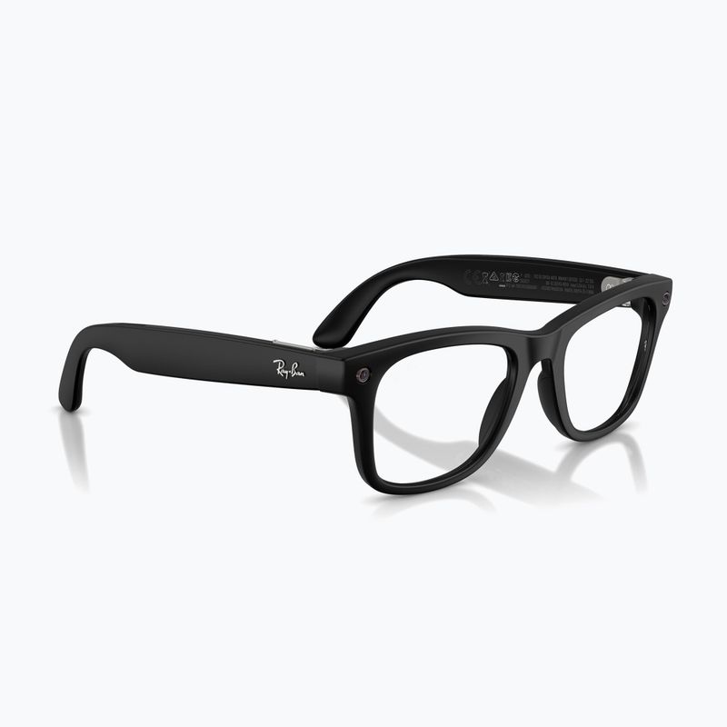 Occhiali con telecamera Ray-Ban Meta Wayfarer matte back/clear 4