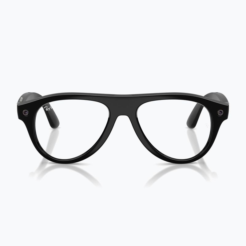 Occhiali con telecamera Ray-Ban Meta Aviator shiny black/trs g. green 2