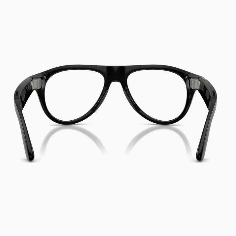 Occhiali con telecamera Ray-Ban Meta Aviator shiny black/trs g. green 3