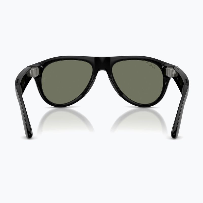 Occhiali con telecamera Ray-Ban Meta Aviator shiny black/g15 green polar 3