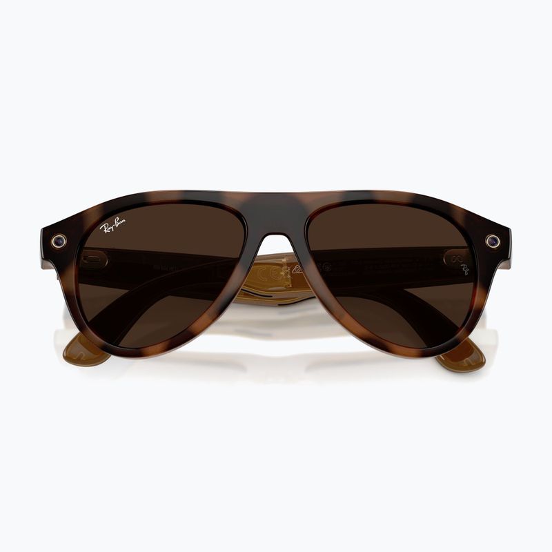 Occhiali con telecamera Ray-Ban Meta Aviator havana/trs brown 9