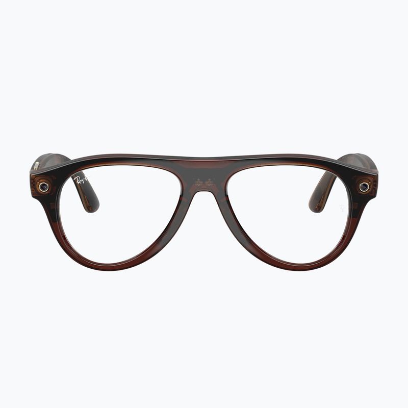 Occhiali con telecamera Ray-Ban Meta Aviator transp. umber/trs jade 2