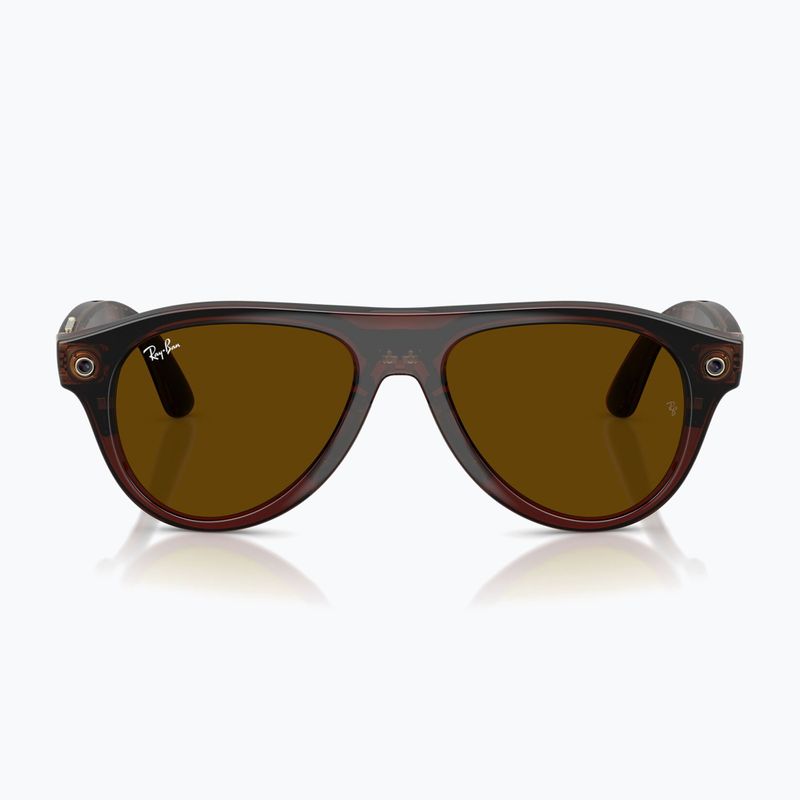 Occhiali con telecamera Ray-Ban Meta Aviator transp. umber/trs jade 7