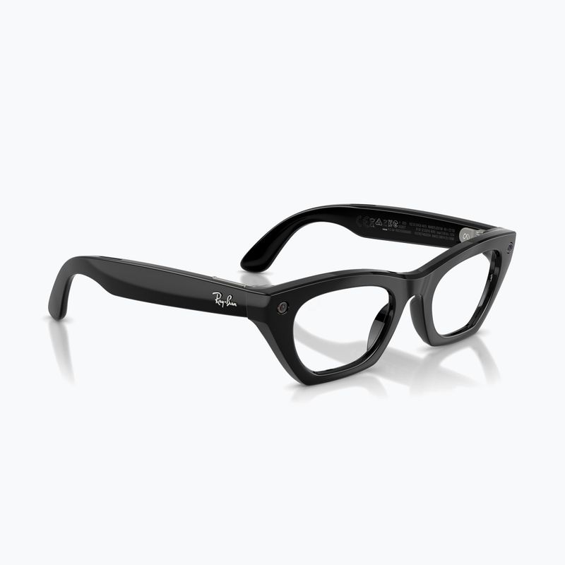 Occhiali con telecamera Ray-Ban Meta Zena shiny black/trs g. green