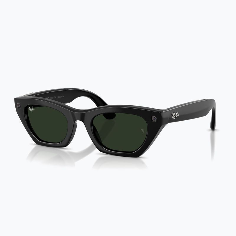Occhiali con telecamera Ray-Ban Meta Zena shiny black/trs g. green 6