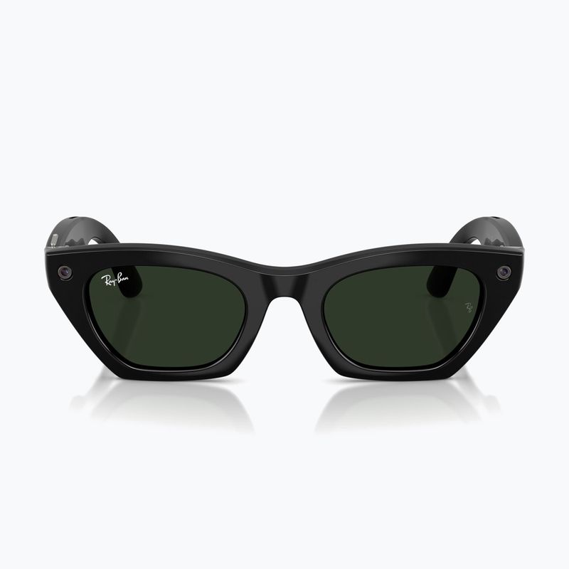 Occhiali con telecamera Ray-Ban Meta Zena shiny black/trs g. green 7