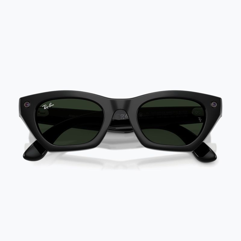Occhiali con telecamera Ray-Ban Meta Zena shiny black/trs g. green 8