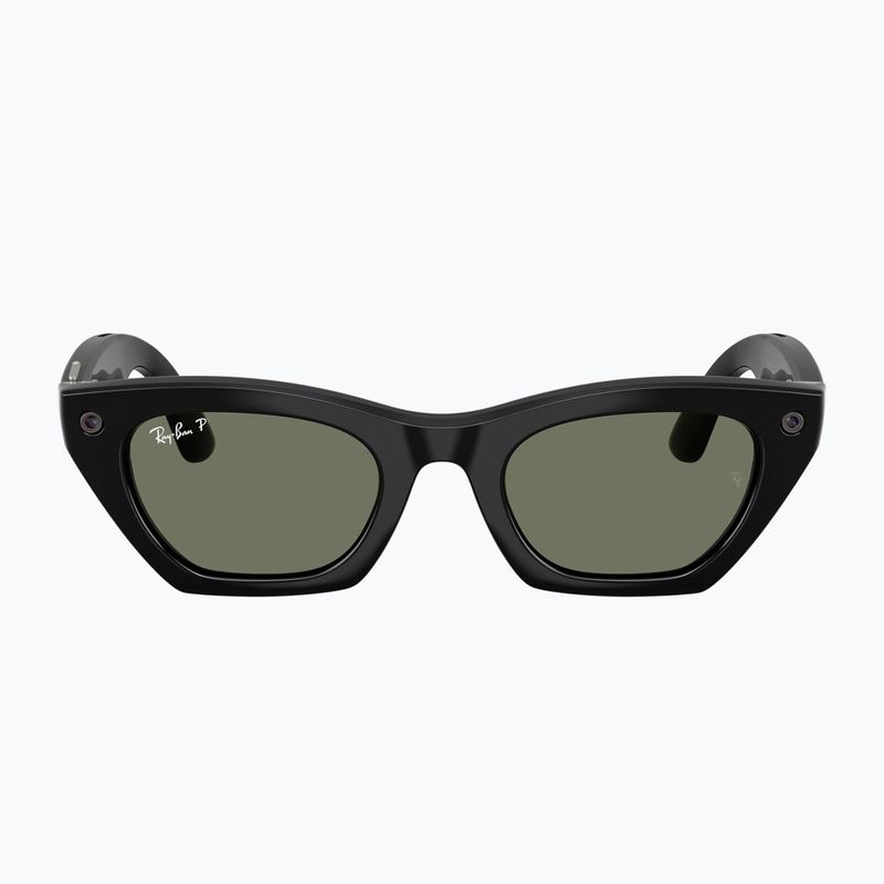 Occhiali con telecamera Ray-Ban Meta Zena shiny black/g15 green polar 2