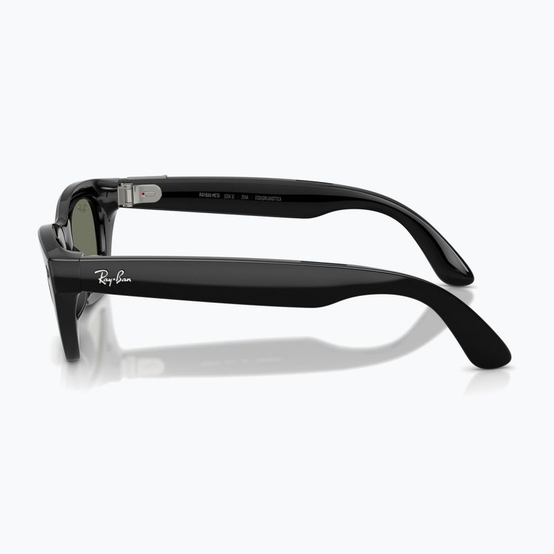 Occhiali con telecamera Ray-Ban Meta Zena shiny black/g15 green polar 5