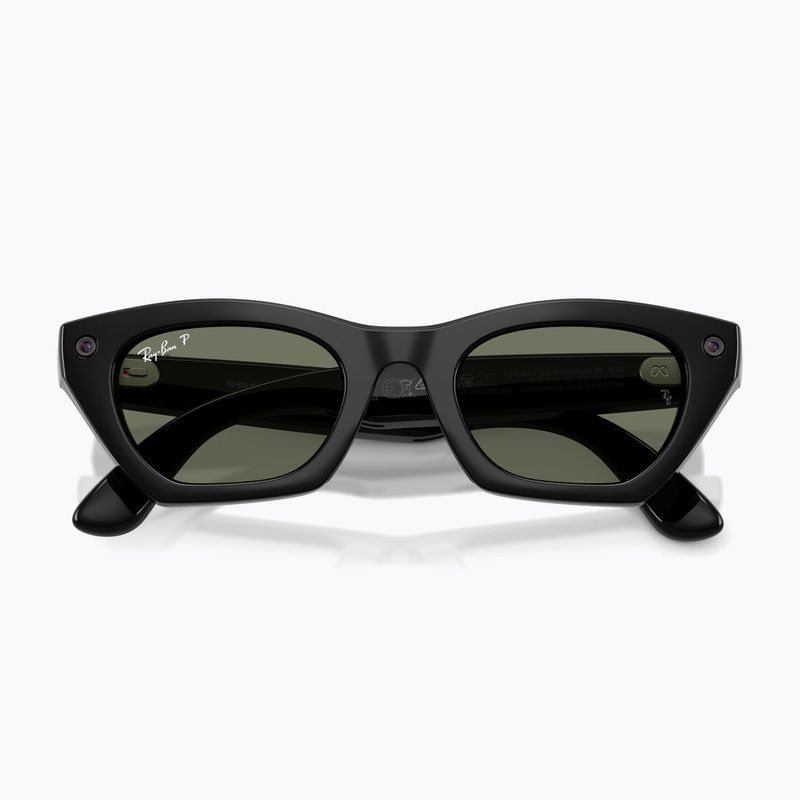 Occhiali con telecamera Ray-Ban Meta Zena shiny black/g15 green polar 6