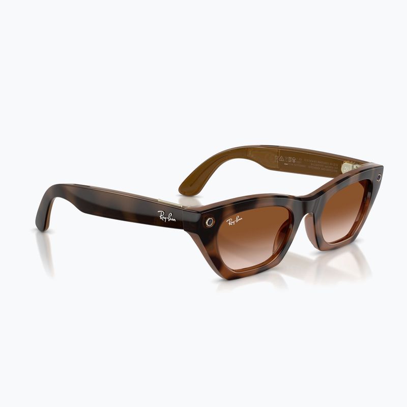 Occhiali con telecamera Ray-Ban Meta Zena havana/gradient brown 4