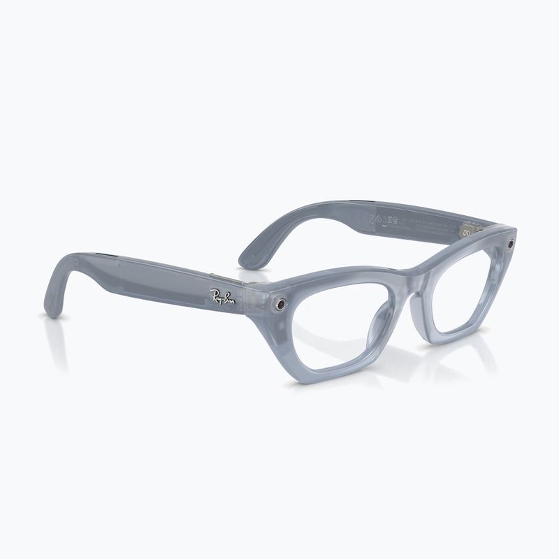 Occhiali con telecamera Ray-Ban Meta Zena milky grey lilac/trs copper 4