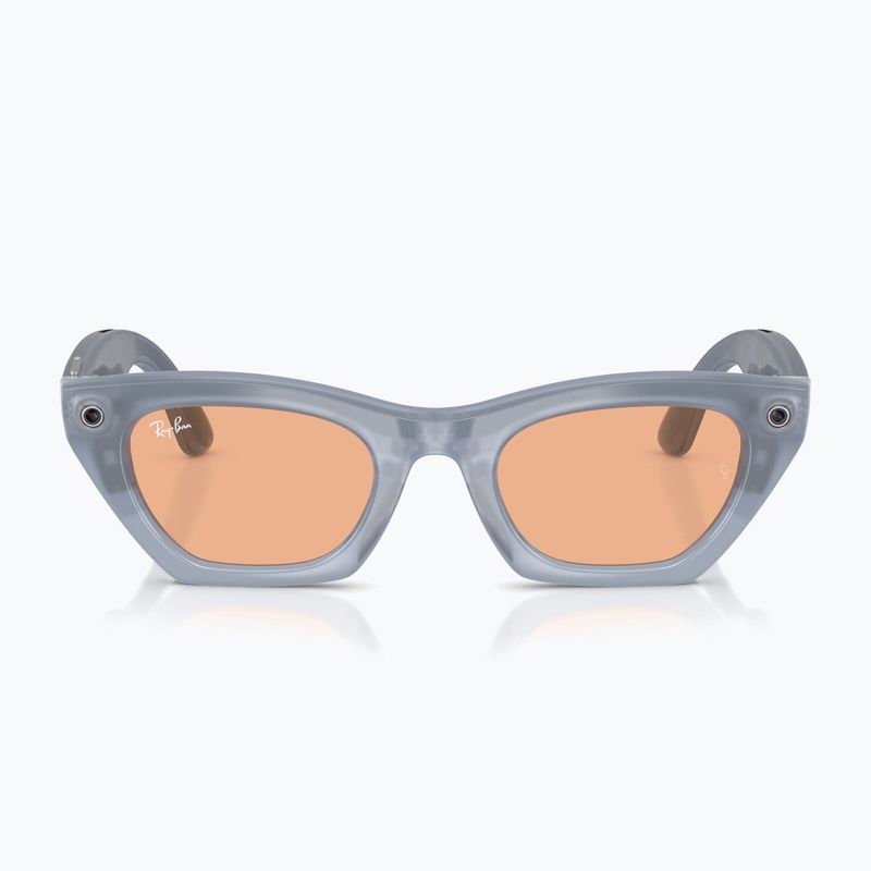 Occhiali con telecamera Ray-Ban Meta Zena milky grey lilac/trs copper 8