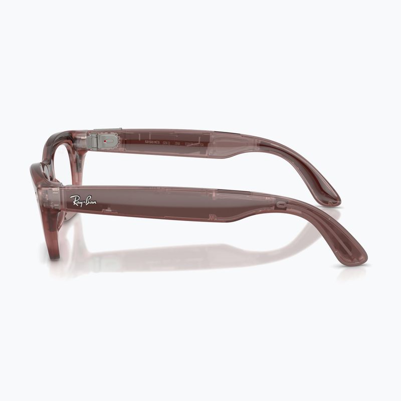Occhiali con telecamera Ray-Ban Meta Zena milky pink blush/trs grey 6