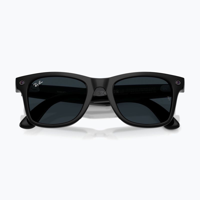 Occhiali con telecamera Ray-Ban Meta Wayfarer shiny black/trs grey 9