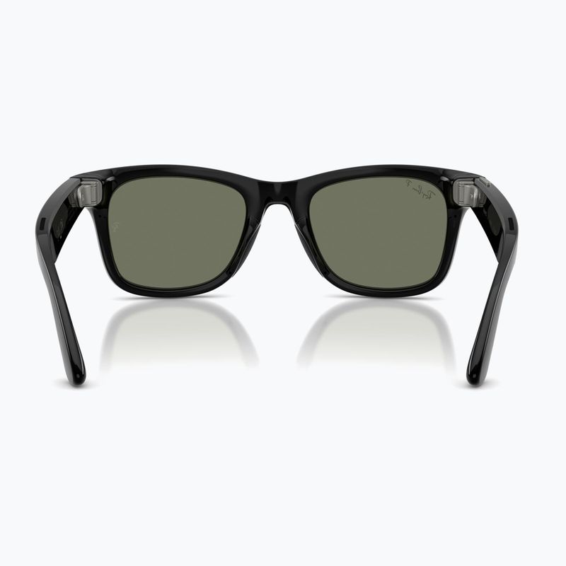 Occhiali con telecamera Ray-Ban Meta Wayfarer shiny black/g15 green polar 3