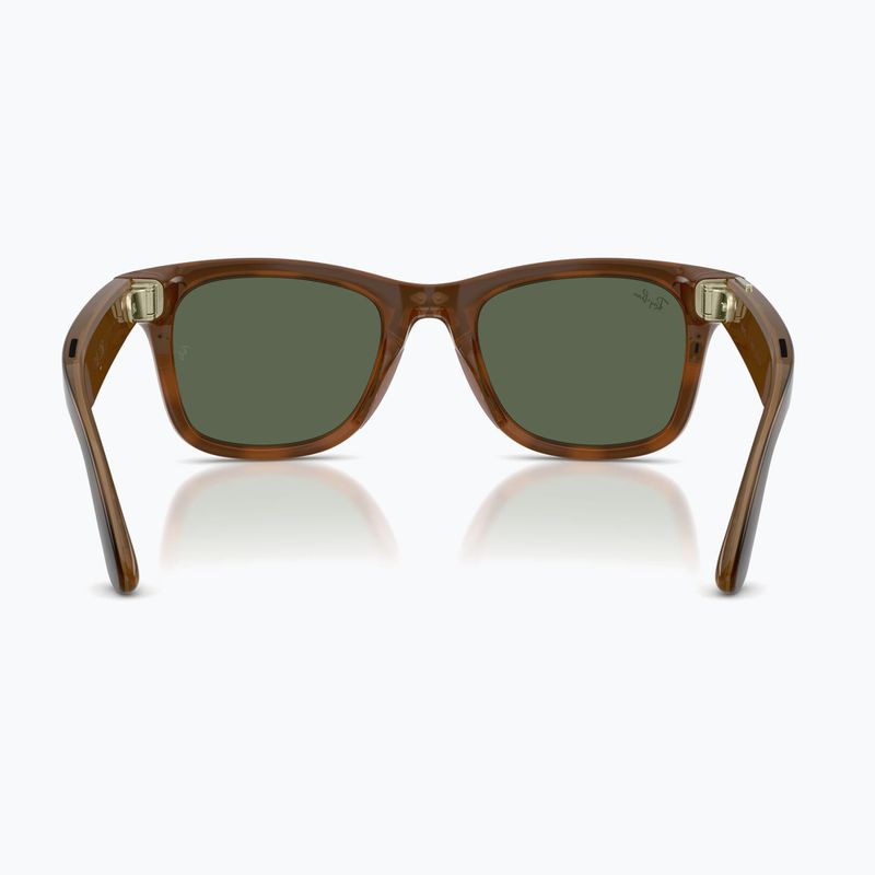 Occhiali con telecamera Ray-Ban Meta Wayfarer havana/g15 green 3
