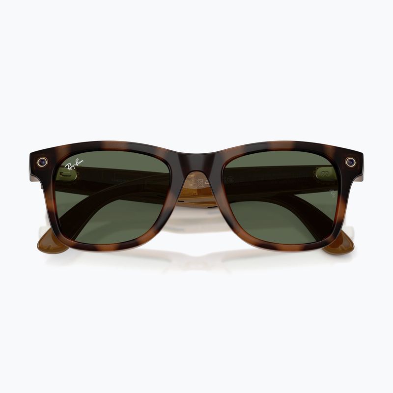 Occhiali con telecamera Ray-Ban Meta Wayfarer havana/g15 green 6