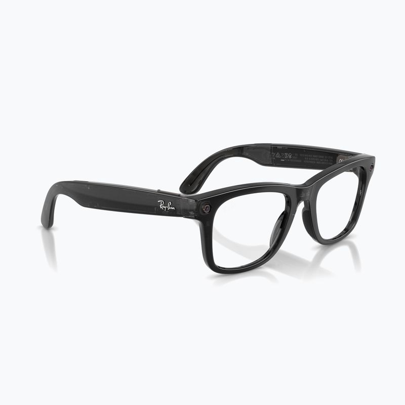 Occhiali con telecamera Ray-Ban Meta Wayfarer transp. black/trs aquamarine 4