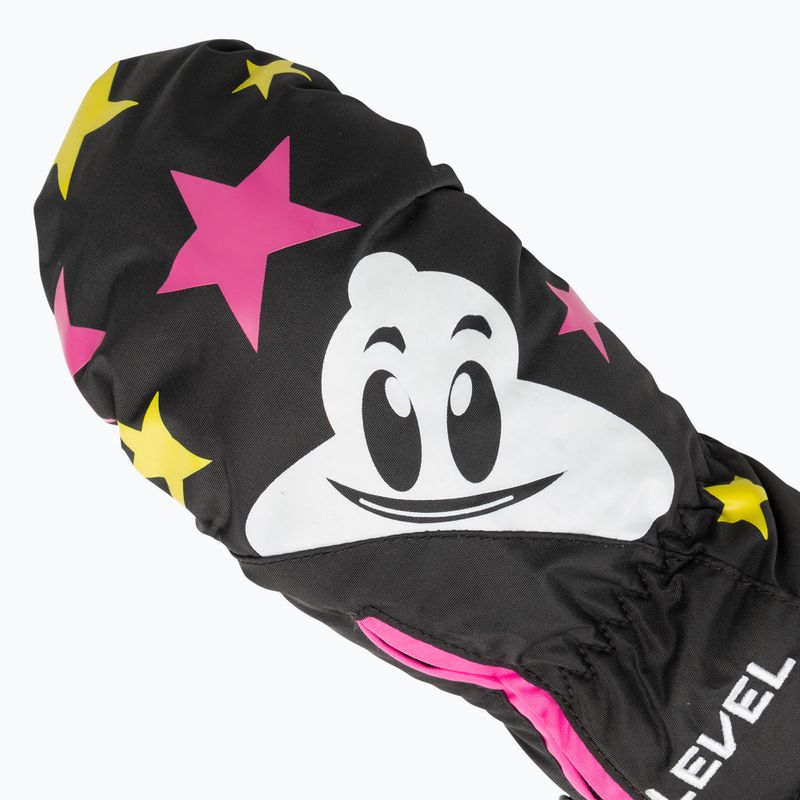 Guanti da sci per bambini rosa ninja di Level Lucky Mitt 4