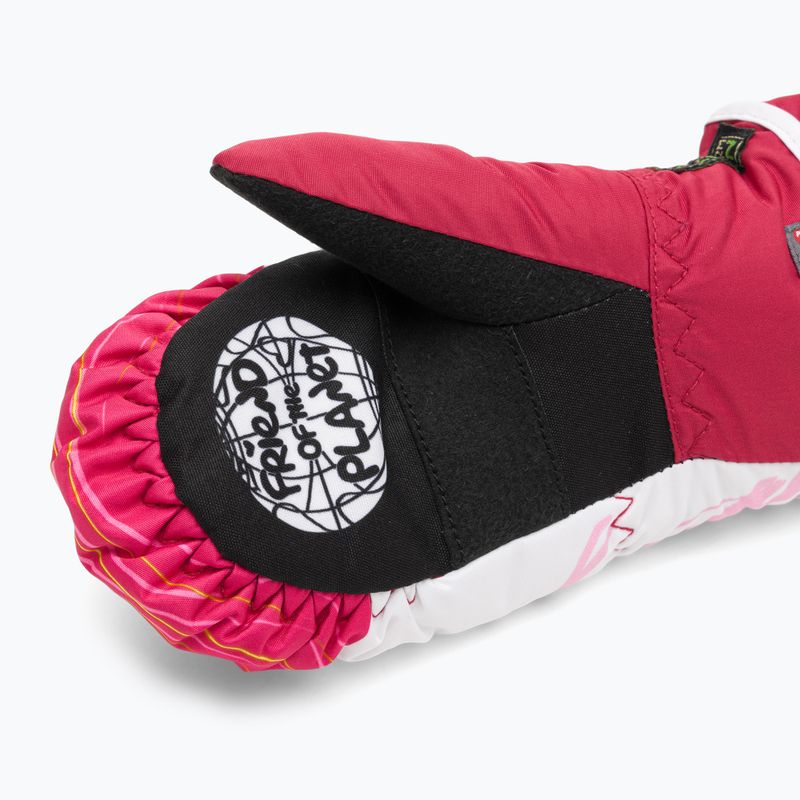 Level Animal guanti da sci per bambini pk bordeaux 4