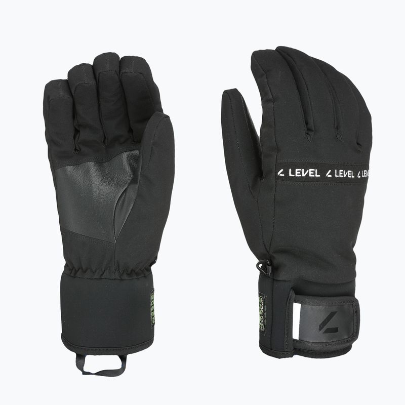 Guanti da sci da uomo Level Hawk nero 5