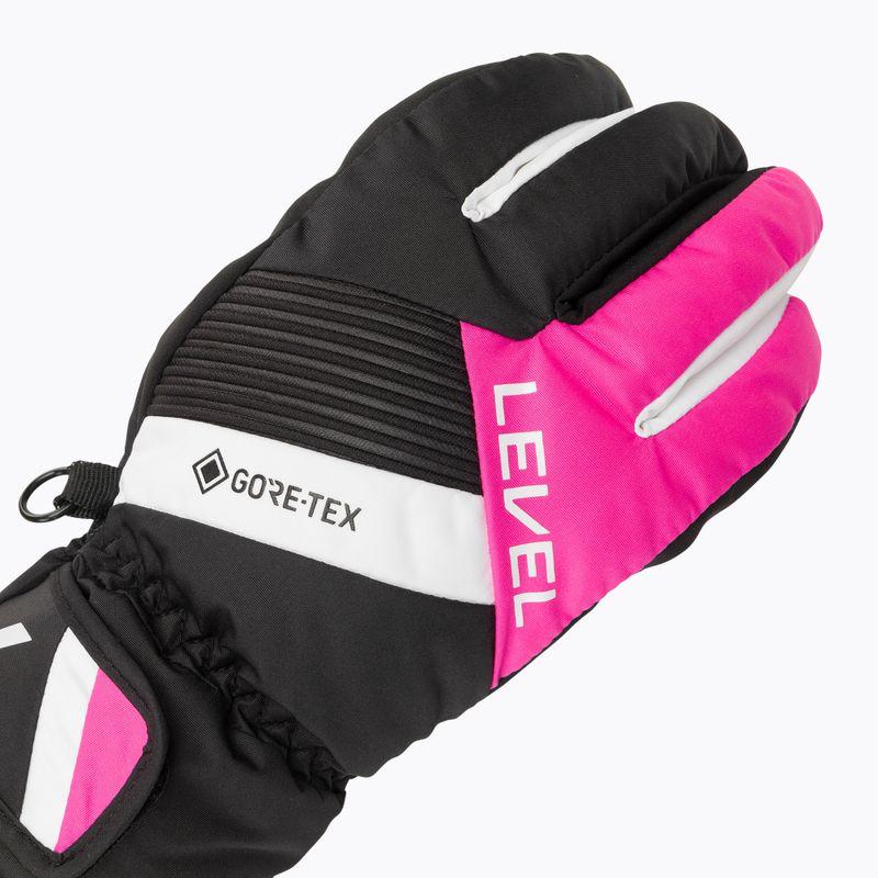 Guanto da sci Level Neo JR per bambini Gore-Tex fucsia 4