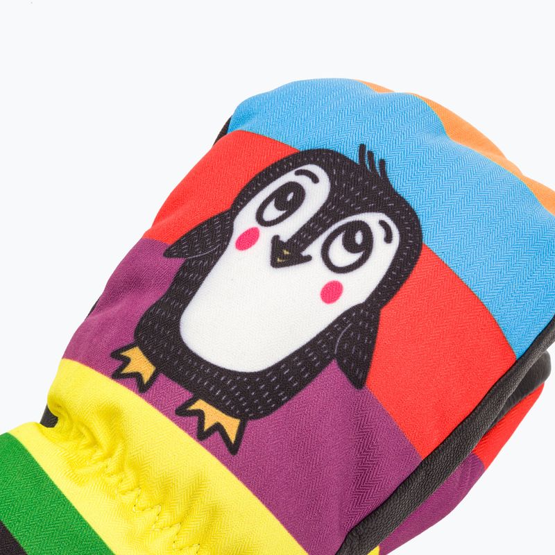 Level Vertigo Mitt Teen pk guanto da sci arcobaleno per bambini 4